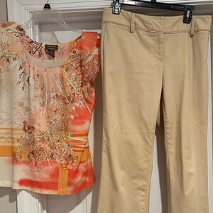 Rafaella Tan Straight Leg Women's Pants